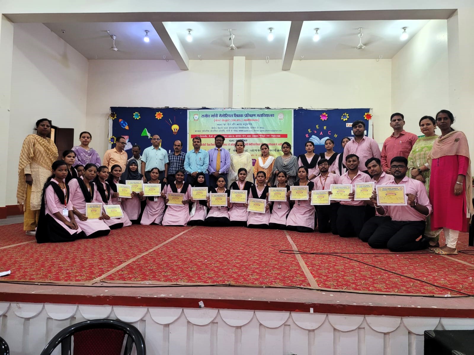 Certificate distribution for Awareness program against prohibited drugs
